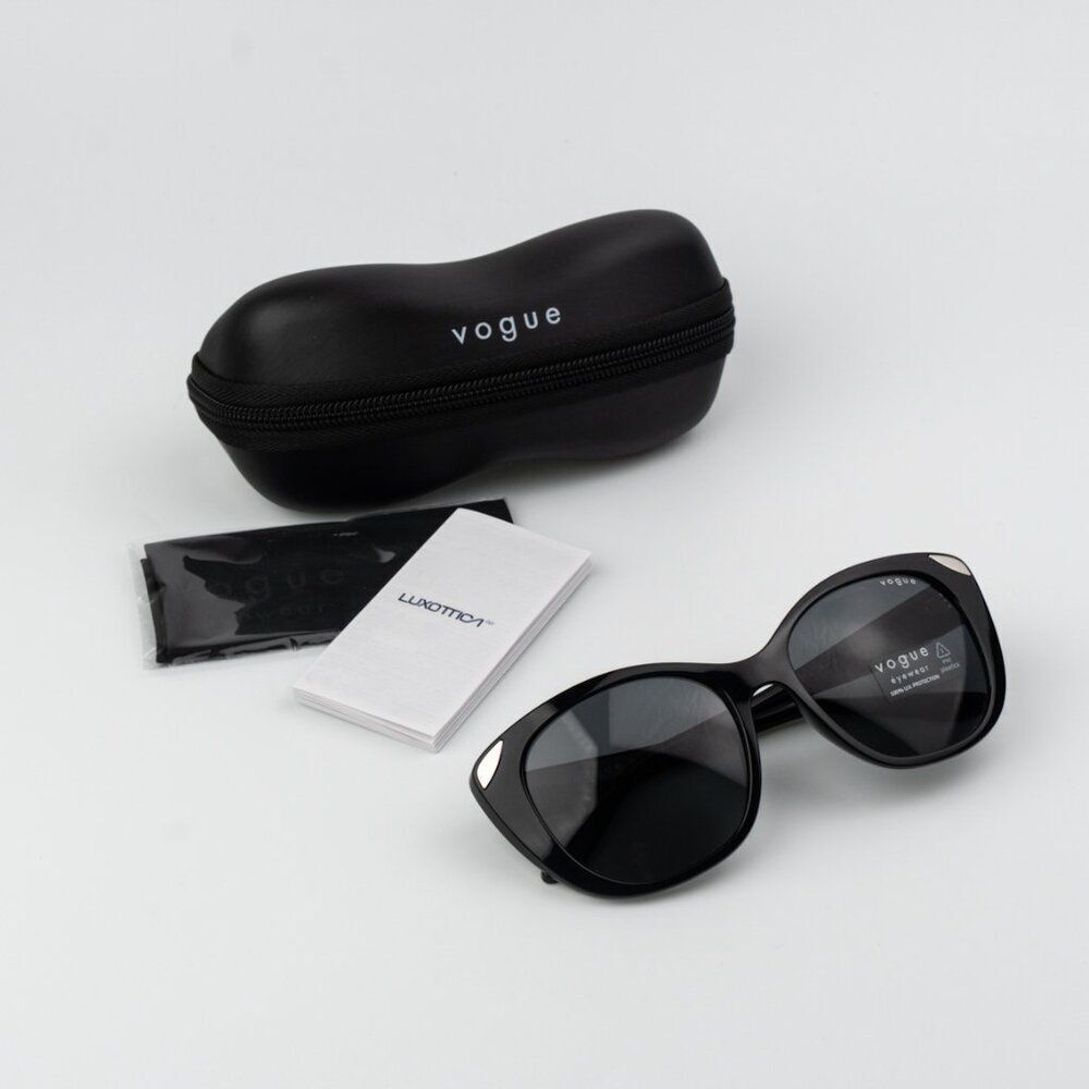 Vogue Women Sunglasses Black Dark Grey Cat Eye VO5457S W44/87 BRAND NEW